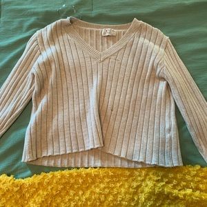 Poof Apparel beige sweater